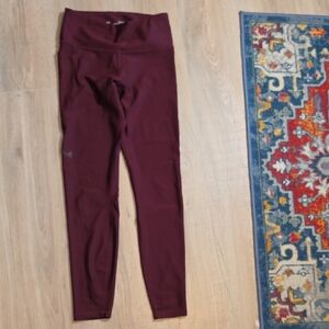 Under Armour Burgundy High-Waist Performance Leggings